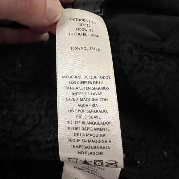 Girls Eddie Bauer Black Fleece Plush Full-Zip Up Jacket XL Size 14-16 (Womens S) - Picture 12 of 13